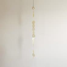 DIY-KIT|Helsinki Flower Shop-Yellow-Curtain|Shell Wind Chime Mobile|#0-494