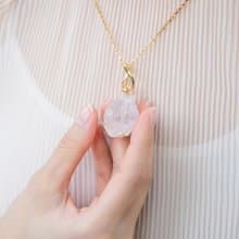 最佳禮物【絕版優惠8折】白水晶精油項鍊/手鍊