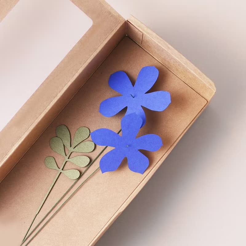 好玻 x 紙物-小花日盒/花器禮盒組-Sweet&藍鐘花