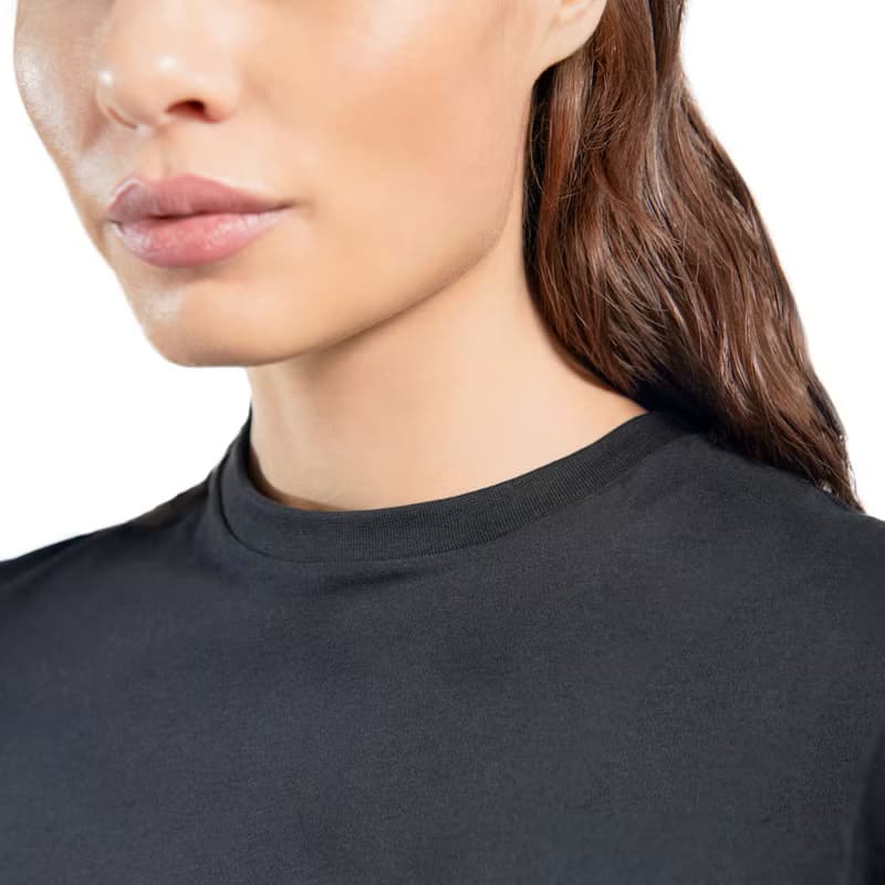 北歐極簡 - 100%有機棉經典圓領T恤 / 素Tee / T-shirt 女(黑)
