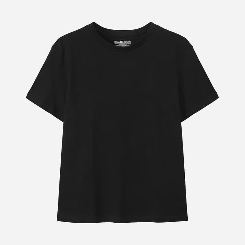 北歐極簡 - 100%有機棉經典圓領T恤 / 素Tee / T-shirt 女(黑)
