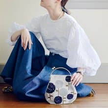 ベンリーがま口バッグ こでまり チェーン・合皮ショルダー付 【 日本製 】ショルダーバッグ