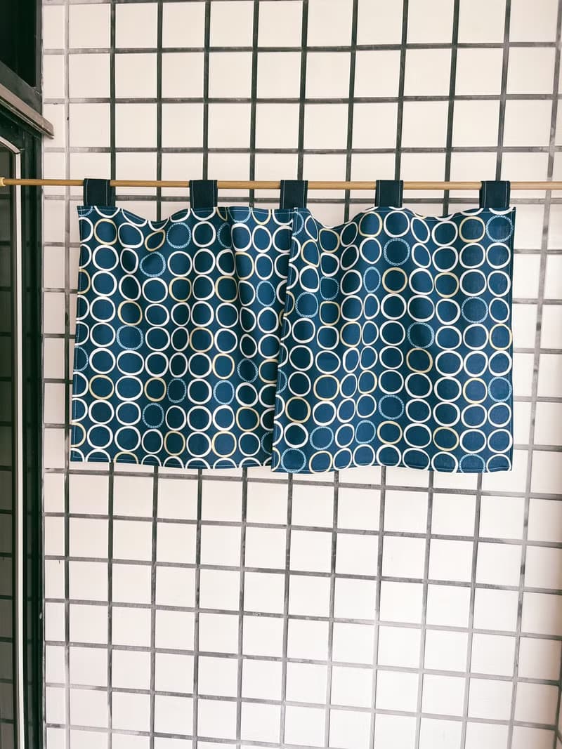 日系短門簾 / 巧克力圈圈餅乾 兩色