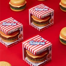 The Burger Coaster - Niknax (set of 6 coasters)
