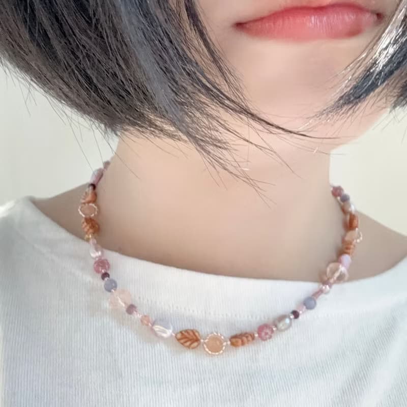 zi2.rennt串珠|Tulip Wings|項鍊 花朵項鍊 手作項鍊 串珠