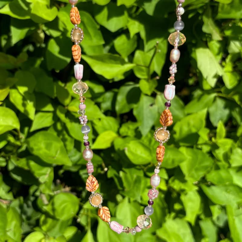 zi2.rennt串珠|Tulip Wings|項鍊 花朵項鍊 手作項鍊 串珠