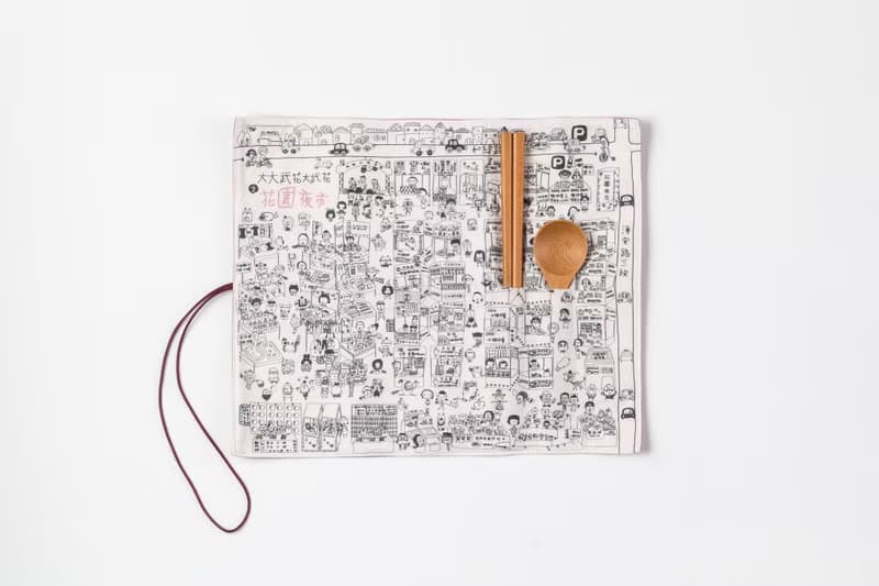 大武花棉布手工餐具包(含餐具)_彩色新款