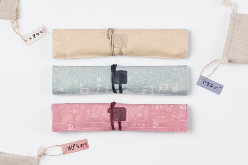 大武花棉布手工餐具包(含餐具)_彩色新款