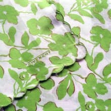 Givenchy Vintage Handkerchief Green Floral Gift for Girl 18.5 x 18.5 inches