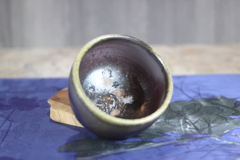 【送禮好物】微瑕疵 天然落灰 柴燒茶碗 名家葉敏祥手作 150ml
