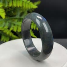優質 黑拉長石手鐲 59MM 冰潤藍光水晶手環 希望直覺保護能量脈輪