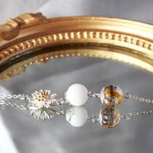 雛菊母乳胎毛手鍊-925純銀