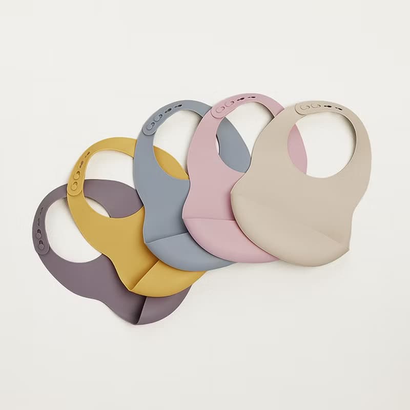 韓國兒童餐具-矽膠防水圍兜 兒童必備 學習 寶寶用品 居家現貨