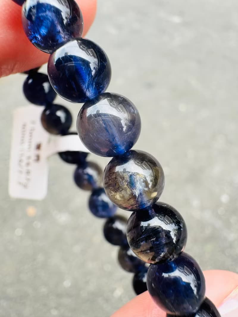 濃色透體藍紫色天然菫青石7.5mm14.87g黑暗中的指南針增加洞悉