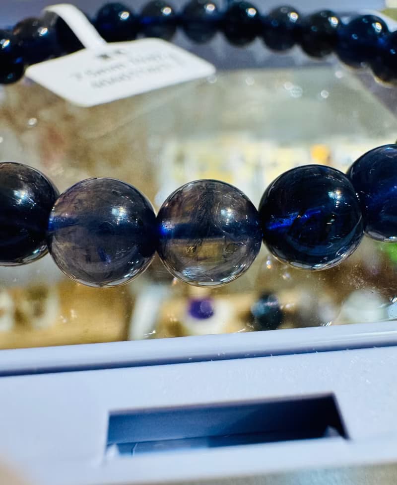 濃色透體藍紫色天然菫青石7.5mm14.87g黑暗中的指南針增加洞悉