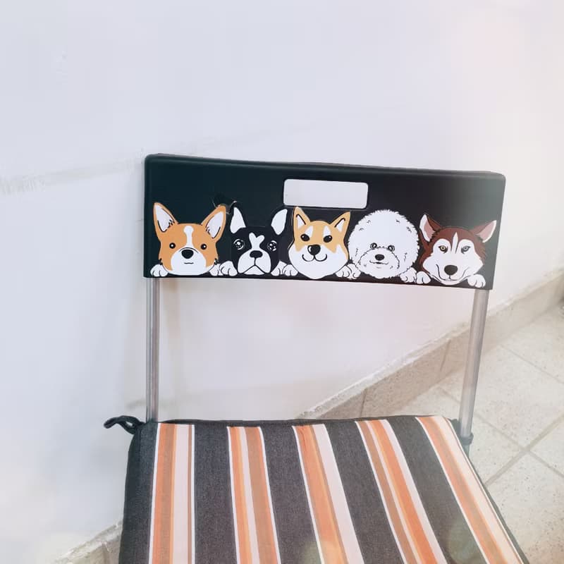 長毛臘腸 4毛色 寵物防水抗曬貼紙 行李箱 滑板 衝浪板 春聯 貼紙