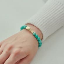 碧海 天然石手鍊 (天河石約 7mm, 9mm) 彈性手圍