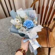 永生玫瑰【海水的味道】乾燥花束 玫瑰花束 生日花束 情人節花束