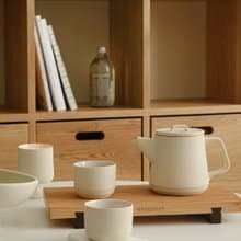 聞說|現代家用奶油色茶具套裝