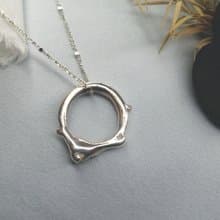 【無名】純銀項鍊  925純銀  融化工法   送禮  手作