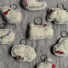 【Q-cute】節慶系列-聖誕節-怪奇動物-鑰匙圈/吊飾