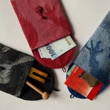 【原創設計】龍紋布收納袋 可裝存摺本