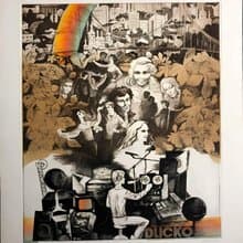 Disco Color Etching of Large Format by Volodymyr Chervatyuk Vintage Wall Art