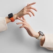 Apple Watch 日落橙 • 贈皮革油 真皮 皮革 手錶 錶帶