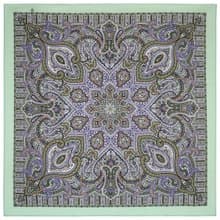 Original Pavlovo Posad Russian Shawl 100% Wool Woolen Scarf 125x125 cm 2044-9 N