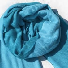 微暇喀什米爾Cashmere/羊絨圍巾/純羊毛圍巾披巾/戒指絨披肩-漸層