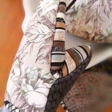 歐風玫瑰隔熱手套鐵灰