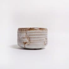 明芽窯 l 藏悅志野茶碗 陶器 陶藝品 茶具 H6