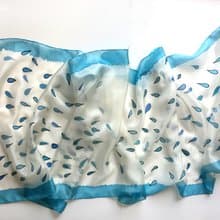 真絲圍巾-下雨天