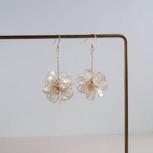 心花開 花球耳環-手作水晶花 樹脂飾品 禮物 閨蜜飾品