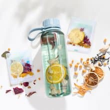 【輕盈補水組】日本Rivers隨行瓶1000ml+果乾水5盒(贈濾茶器)