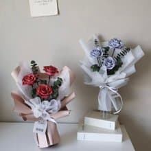 情人節日本大玫瑰花束 兩色 玫紅玫瑰 藍紫玫瑰 生日 週年禮物