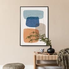 幾何 • 方形疊層II - 幾何/抽象/復古/民宿/咖啡廳/掛畫/送禮