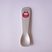 ai sayama 冰淇淋湯匙 貓達摩 銀LUCKY