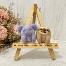 口袋小動物 大象 小樹懶 羊毛氈別針 胸針 療癒 送禮