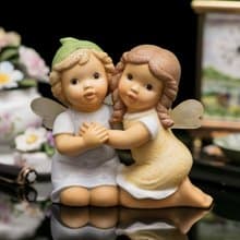 盒裝德國Goebel高寶 永遠的好朋友花仙子陶瓷雕像生日送禮桌面擺