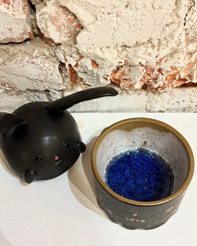 Blacky Bunny 陶罐 蠟燭罐