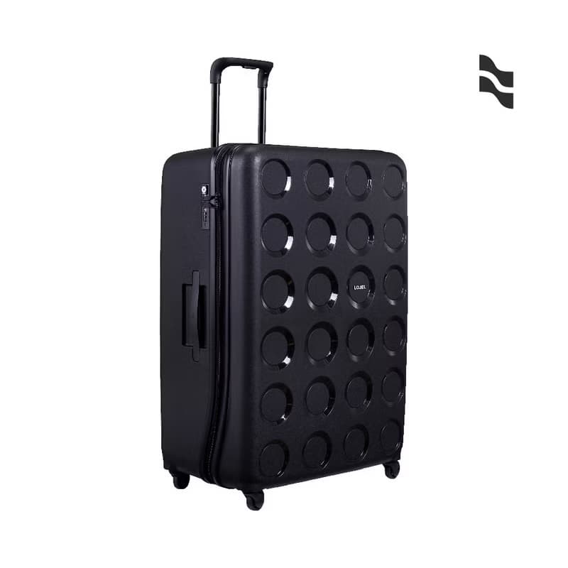 【LOJEL】VITA 32吋 PP材質 雙齒防盜防爆拉鍊箱 黑色