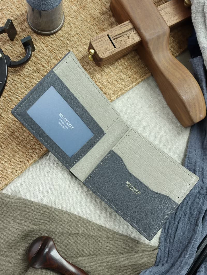 法國山羊皮2024新款薄身短銀包 短夾 錢包 錢夾 皮夾