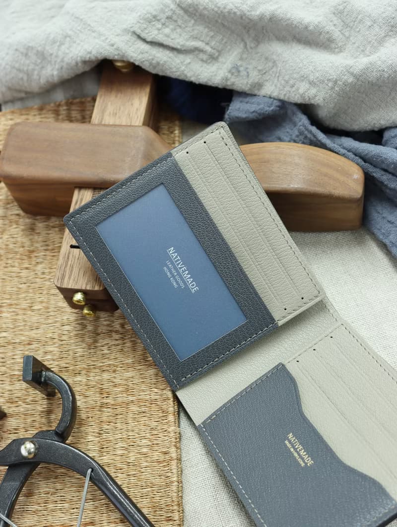 法國山羊皮2024新款薄身短銀包 短夾 錢包 錢夾 皮夾