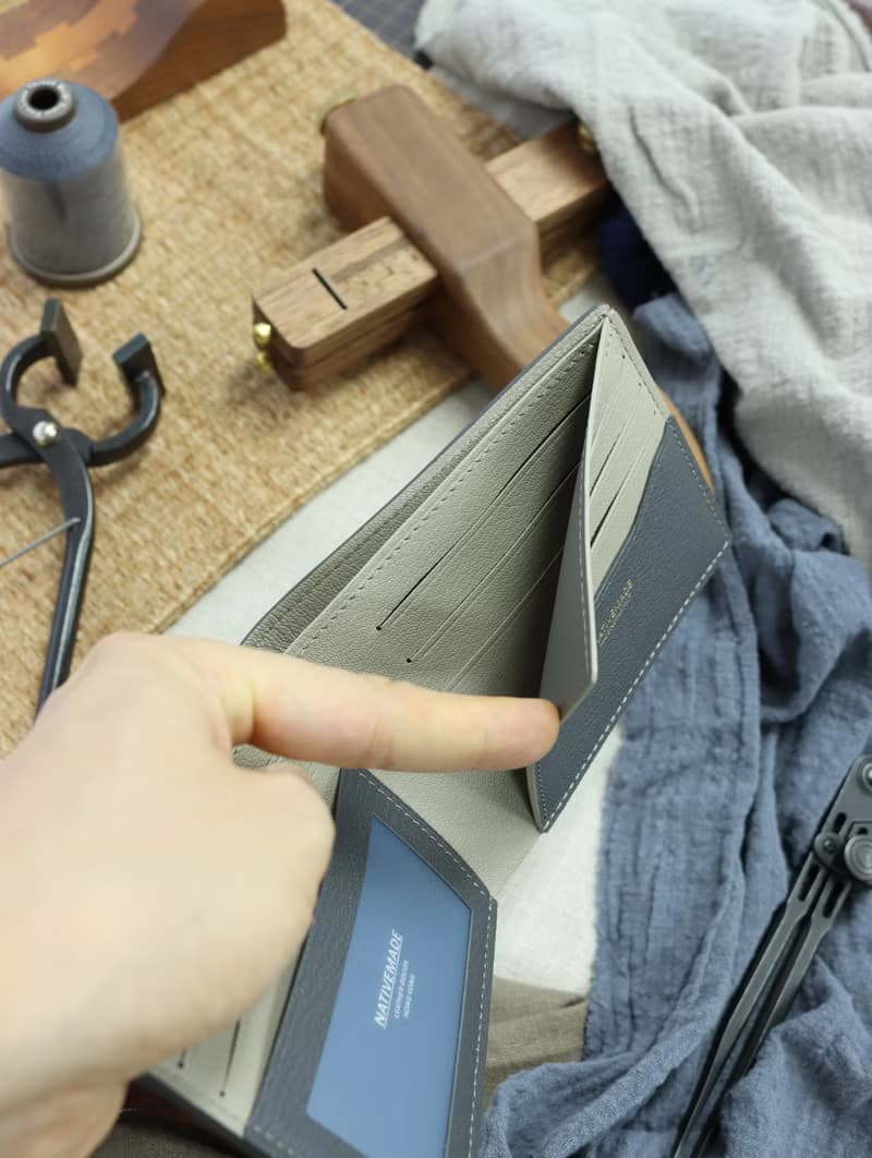 法國山羊皮2024新款薄身短銀包 短夾 錢包 錢夾 皮夾