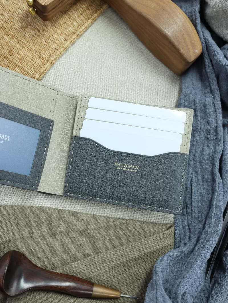 法國山羊皮2024新款薄身短銀包 短夾 錢包 錢夾 皮夾