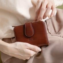 【女短夾錢包】真皮零錢包女短夾 / 皮夾錢包 / 植鞣革牛皮錢包