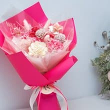 緋紅絮語-情人節永生玫瑰花束