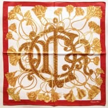 Christian Dior Vintage Handkerchief Braided Rope 21 x 20.5 inches