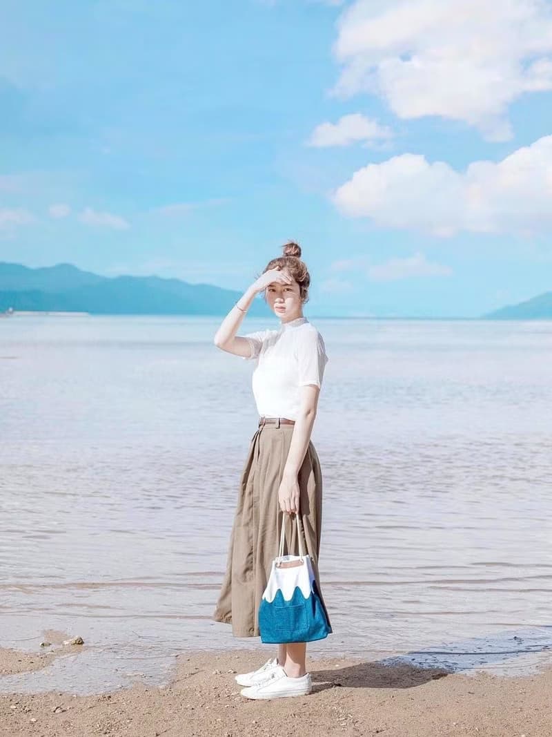 自家製富士山甚吉袋 - 深藍色 M Size  【 情人節 生日 】